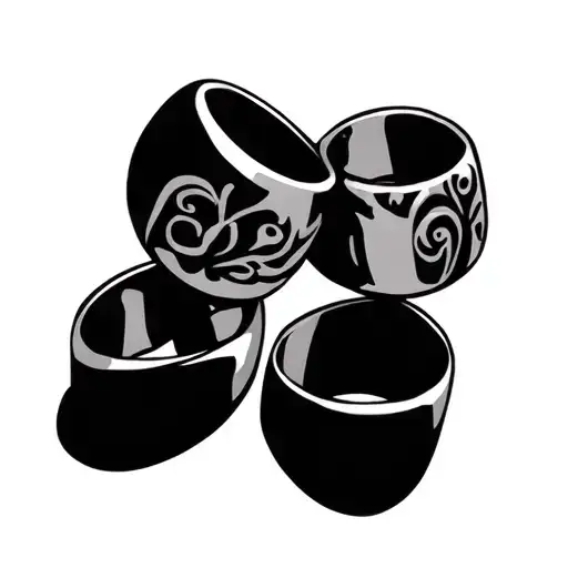 Couple Ring tattoo design idea