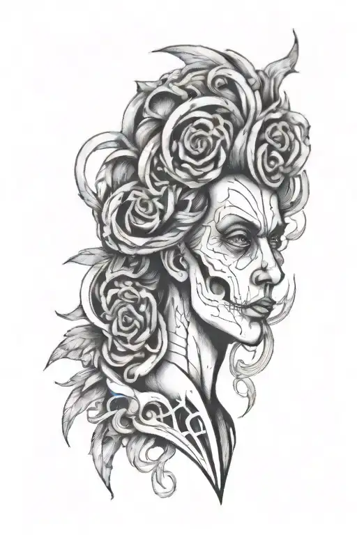 Pectoral tattoo design idea