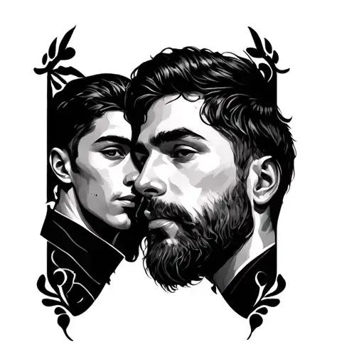 same Tattoo for father and son matching tattoos tattoo design idea