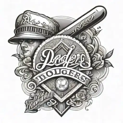 Dodgers tattoo design idea