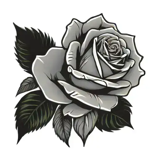 rose hand tattoo boondocks character tattoo design idea
