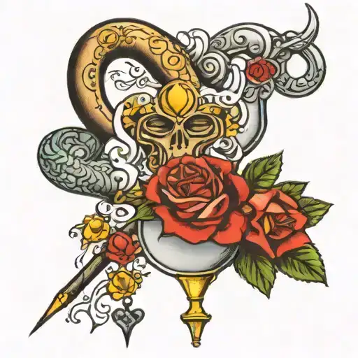 chastity cuckold tattoo design idea