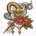 chastity cuckold tattoo design idea