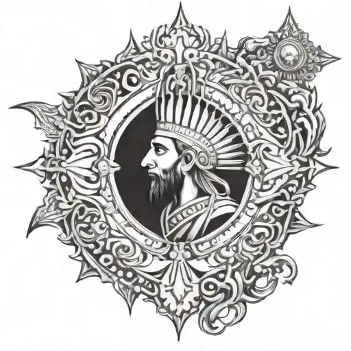 zoroastrianism tattoo design idea
