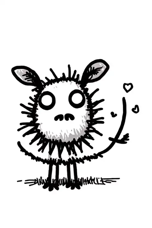 ugly but cute animals tattoo design idea