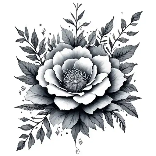 ephemeral life tattoo design idea