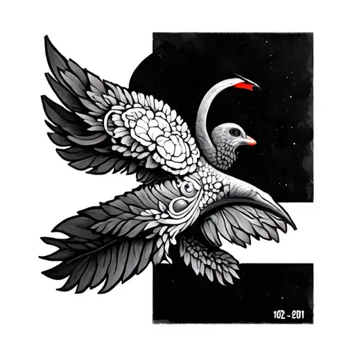 18-02-2001 in roman numerals tattoo design idea