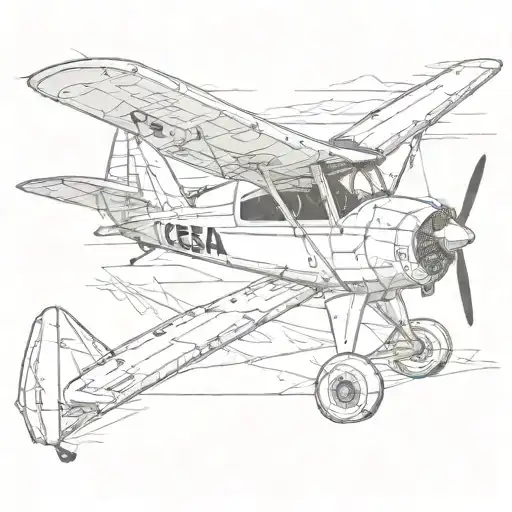 cessna 172N tattoo design idea