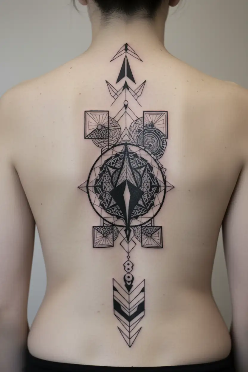 karma symbol tattoo design idea