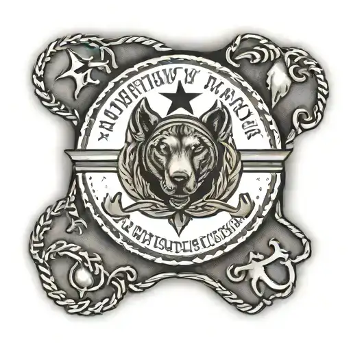 A detailed tattoo of a military dog tag with the client's name and rank, honoring their ex-Army background tattoo design idea