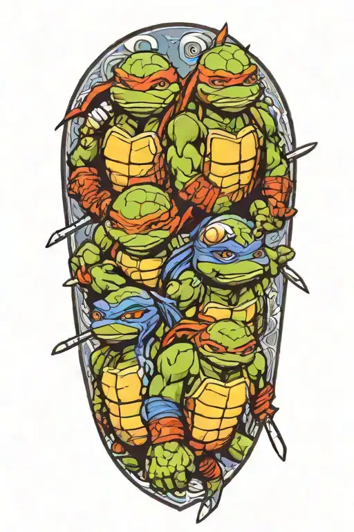 teenage Mutant Ninja Turtles tattoo design idea