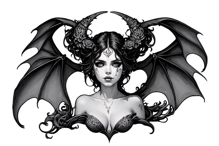 Succubus mark belly tattoo design tattoo design idea