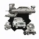 cars and car parts, mechanic   tattoo design idea