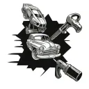 cars and car parts, mechanic   tattoo design idea