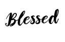 "Blessed" tattoo design idea