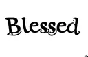 "Blessed" tattoo design idea