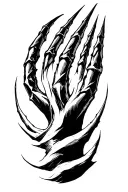 Wolverine claw marks underneath tattoo design idea