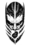 Wolverine claw marks underneath tattoo design idea