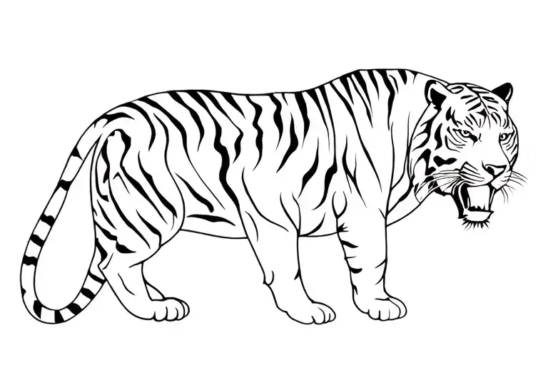 Pectoral Tiger Inspired tatoo design tattoo design idea