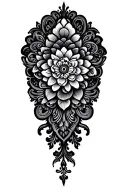 lace patterns tattoo design idea