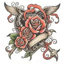 forever love symbol tattoo design idea