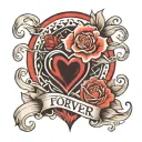 forever love symbol tattoo design idea
