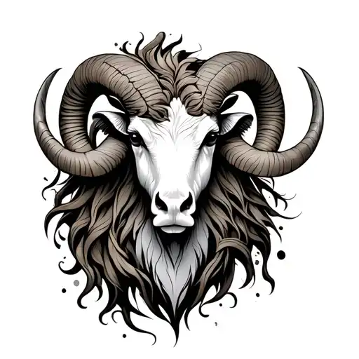 Aries with Sagittarius and cancer  tattoo design idea