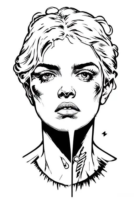 tell a story of how I survived a gun shot to the head  tattoo design idea