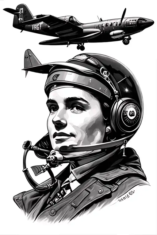 aviation themed tattoo tattoo design idea