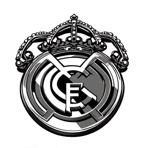 real madrid not logo tattoo design idea