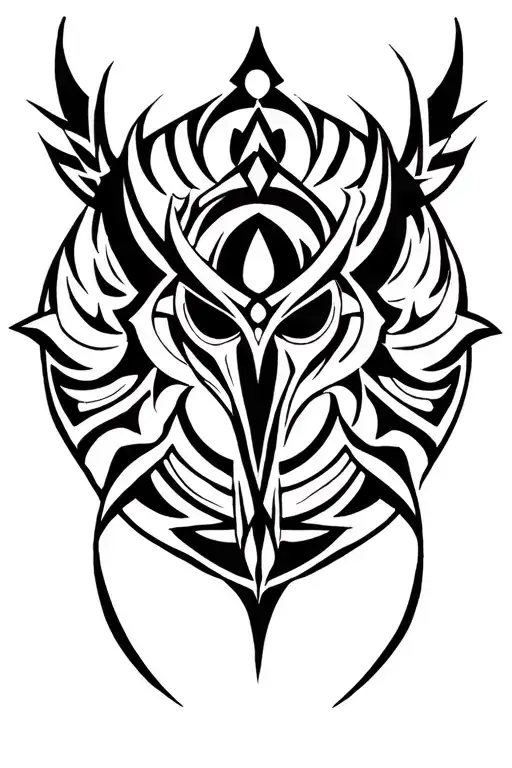Norse pagan symbols tattoo design idea