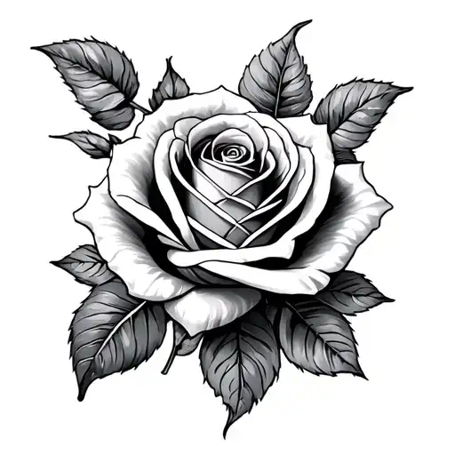 Rose Hirondelle Paradise and Hell tattoo design idea