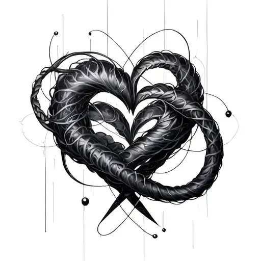 quantum entanglement love tattoo design idea