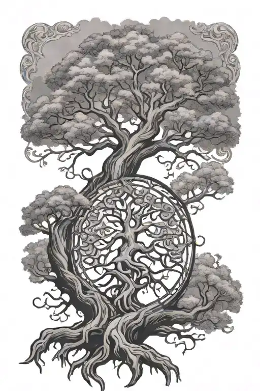 yggdrasil tree tattoo tattoo design idea
