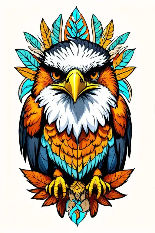 Philippine eagle tattoo design idea
