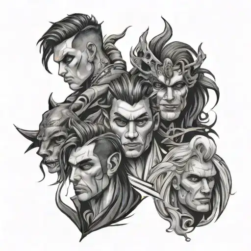 3 Personality tattoo design men tattoo design idea