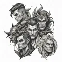 3 Personality tattoo design men tattoo design idea