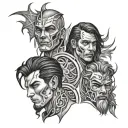 3 Personality tattoo design men tattoo design idea