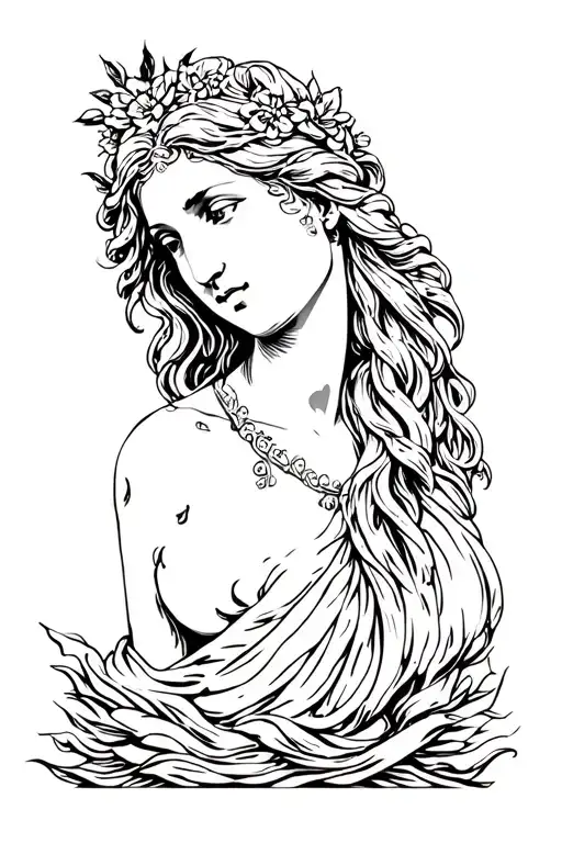 Aphrodite the goddess of love tattoo tattoo design idea