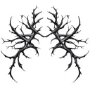 Smooth, branching lines like soft energy veins. Organic and calm, no shading, natural anatomical flow. tattoo design idea