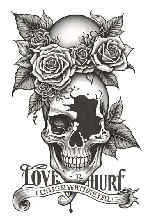 love hurt yourself l'Il stay tattoo design idea