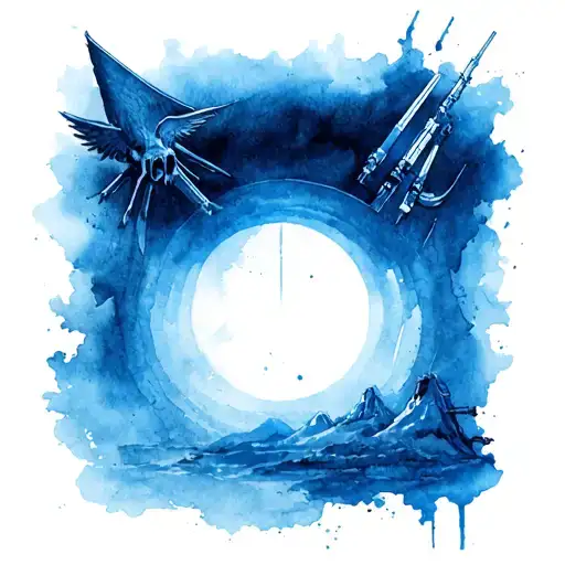 gods of mortis Star Wars theme tattoo design idea