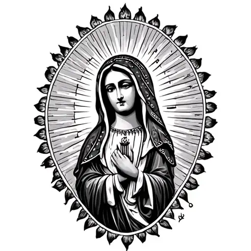 Lady Of Guadalupe tattoo design idea