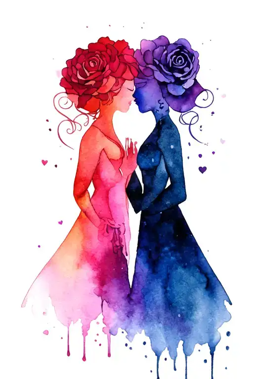black queen forever love soulmates infinity forever tattoo design idea