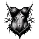 thorn pubic area/abdomen tattoo women  tattoo design idea