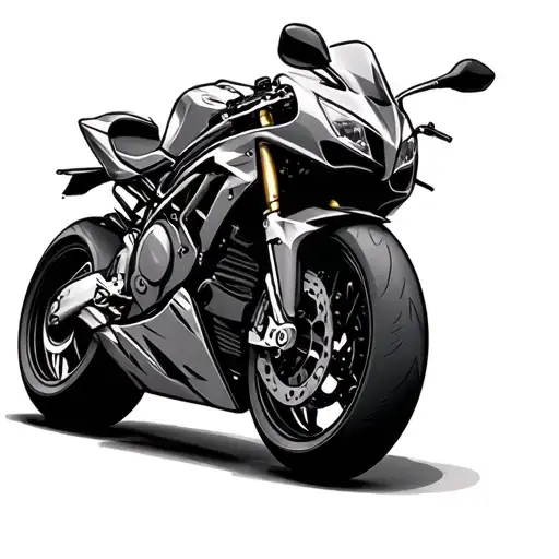 Sportbike tattoo design idea