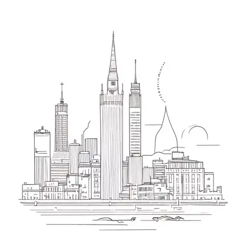 City of Barcelona tattoo design idea