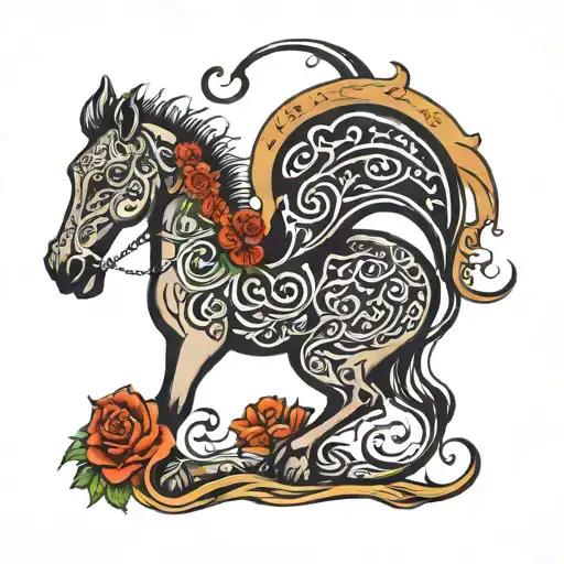 arabic memorial tattoo design idea