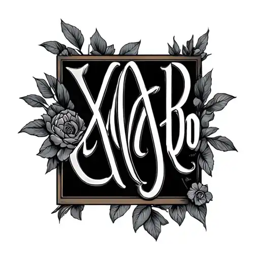 letters with last name Alvarado tattoo design idea