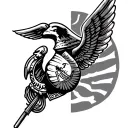 semper fi inspired tattoo tattoo design idea